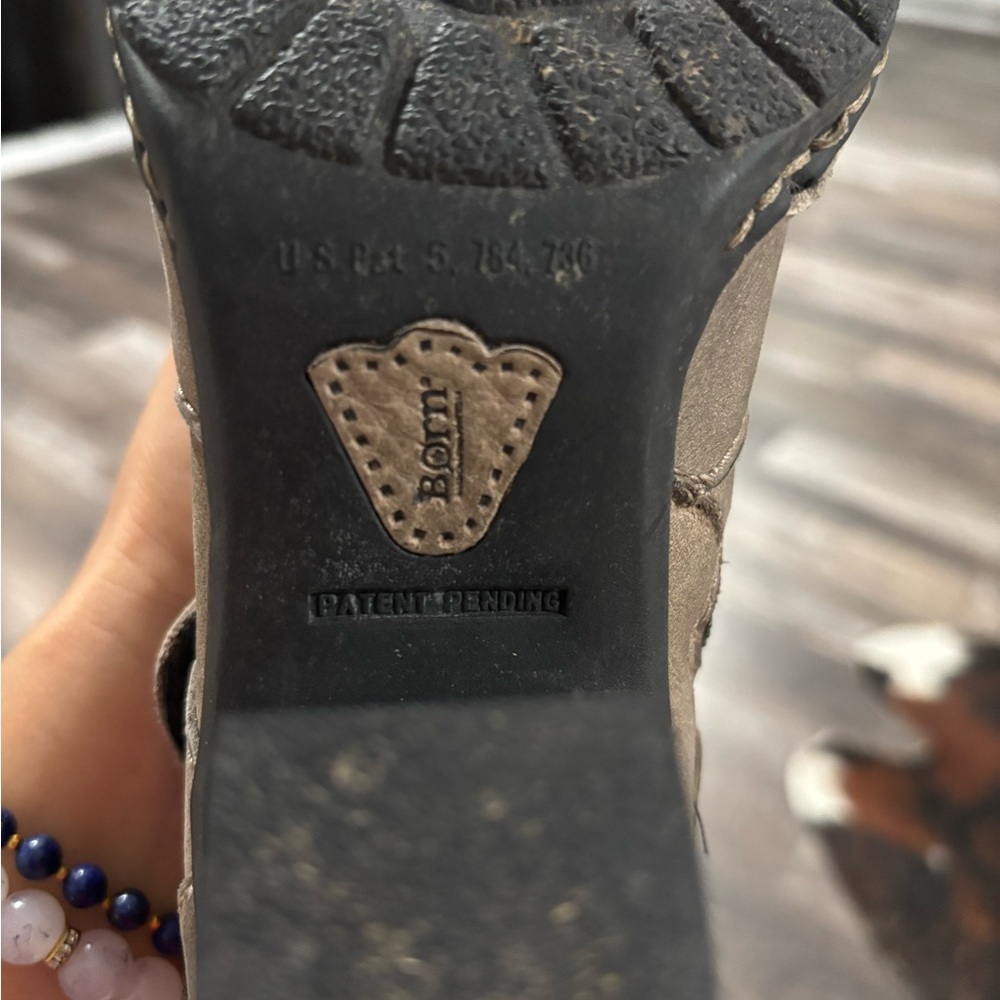 Born Taupe Heeled Boots - Picture 8 of 10